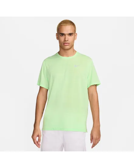 T-shirt Homme M NK DF MILER BREATHE SS Vert