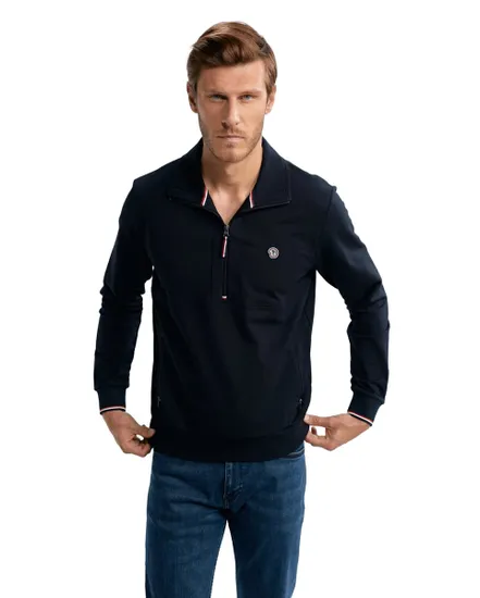 Sweat à Zip Homme Tricolore