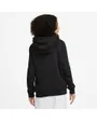 Sweat à capuche manches longues Femme W NSW PE CLB FLC SHINE OS PO Noir