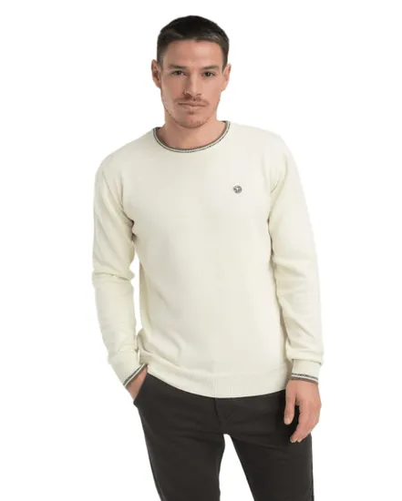 Pull col rond Homme FRETOD Écru