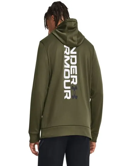 Sweat à capuche Homme UA ARMOUR FLEECE GRAPHIC HD Vert
