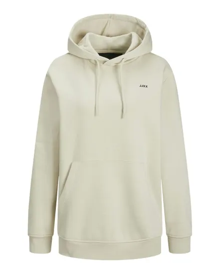 Sweat à capuche manches longues Femme JXABBIE RLX LS EVERY HOOD SWT NOOS Gris