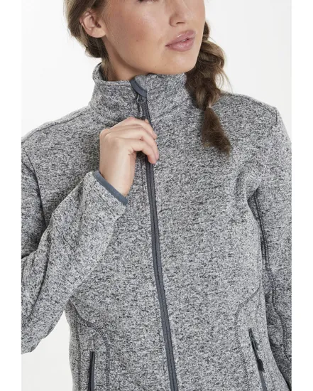 Polaire zip Femme SAMANI W MELANGE FLEECE JACKET Gris