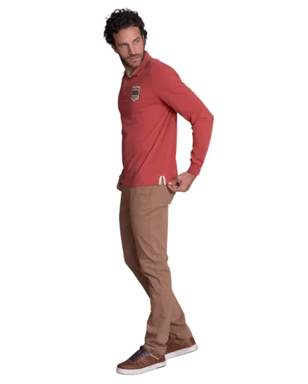Polo manches longues Homme GUIPAVAS Braise
