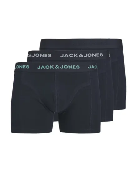 Lot de 3 boxers Homme JACCONOR SOLID TRUNKS 3 PACK Bleu