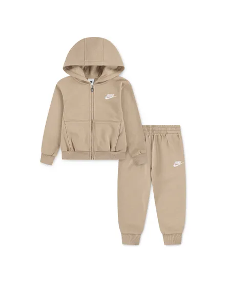 Ensemble de survetement Jeune enfant NKN LBR FZ CLUB SET Beige