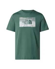 T-shirt Homme M FOUNDATION ABSTRACT GRAPHIC TEE Vert