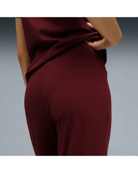 Pantalon de survetement Femme ESS ELEVATED HIGH-WA Bordeaux
