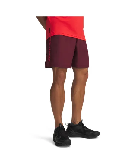 Short Homme UA TECH WOVEN WORDMARK SHORT Bordeaux