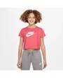 T-shirt manches courtes Enfant G NSW TEE CROP FUTURA Rose