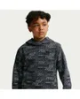 Sweat Enfant K NSW CLUB FLC PO HDY AOP Gris