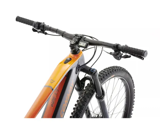 VTT électrique tout suspendu Homme EWME 3.9 Gris/Orange