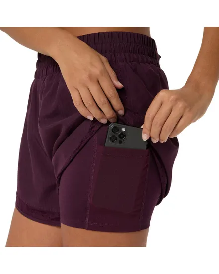 Short Femme NAGINO RUN 2-N-1 SHORT Bordeaux