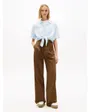 Chemise Femme TJW TIE FRONT LINEN SHIRT Bleu
