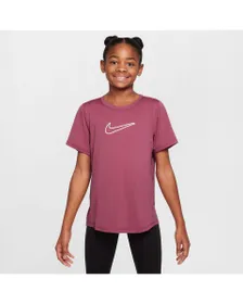 T-shirt Fille G NK DF ONE STD SS TOP HBR Rose