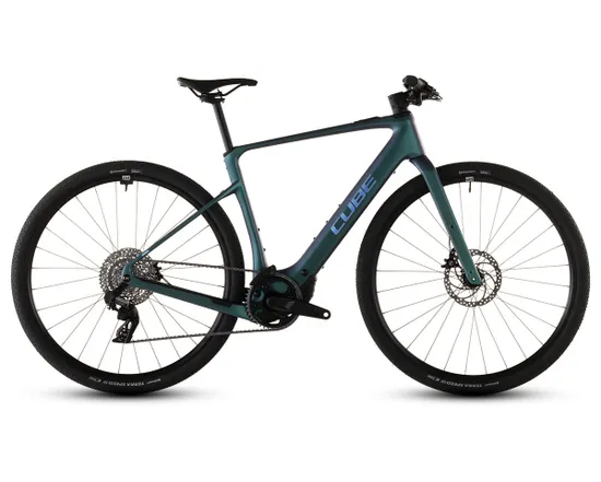 Vélo trekking électrique NULANE HYBRID C:62 SLX 400X Bleu Polaire
