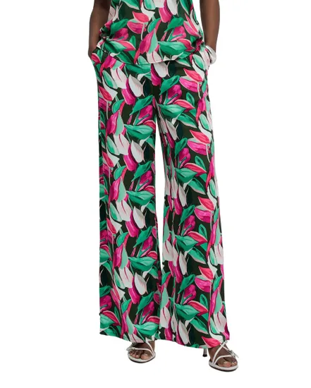 Pantalon Femme Taille Haute Imprimé Floral