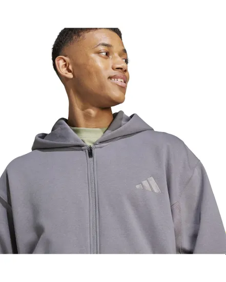 Sweat à capuche Homme M A SZN FL FZ Gris