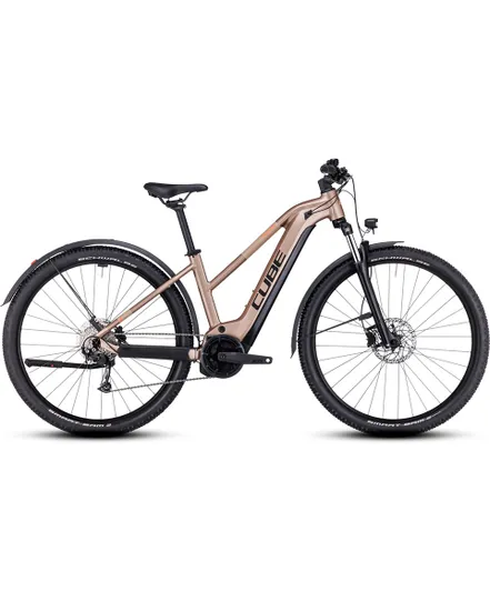 VTT électrique semi rigide Femme REACTION HYBRID PERFORMANCE 500 ALLROAD Marron