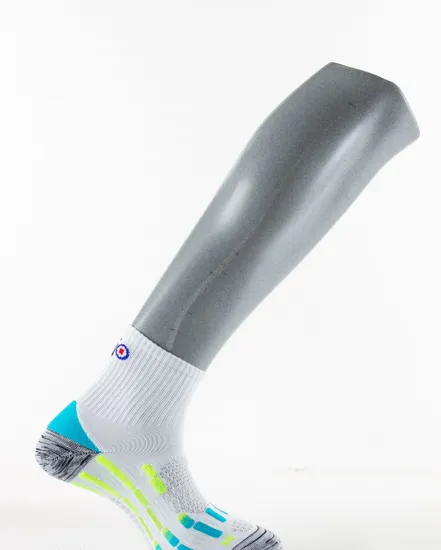 1 paire de chaussettes Unisexe SOQ PODY AIR RUN SILVER Blanc