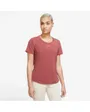 T-shirt manches courtes Femme W NK ONE LUXE DF SS STD TOP Rose
