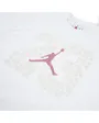 T-shirt Fille JDG 23 FLORAL SS TEE Blanc