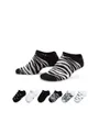 1 lot de 6 paires de chaussettes (3 noirs / 3 blanches) Enfant Y NK EVERDAY LTWT