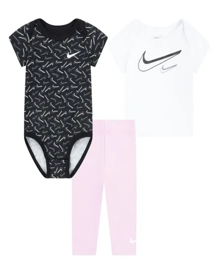 Ensembles Bébé fille SWOOSH LOGO 3 PC SET Noir