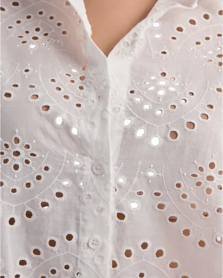 Chemise Femme PCVILDE LS Shirt Woven Noos