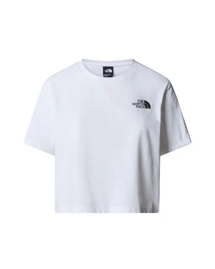 T-shirt Femme W SIMPLE DOME CROPPED SLIM TEE Blanc