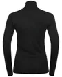 T-shirt manches longues 1/2 ZIP Femme ACTIVE WARM ECO Noir