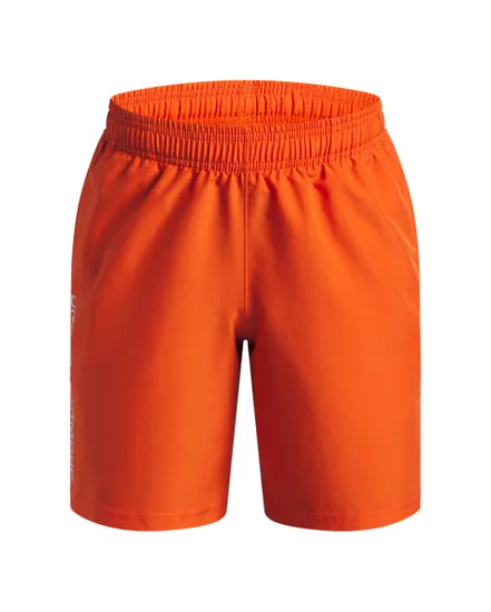 Short Enfant UA TECH WOVEN WORDMARK SHORT Orange