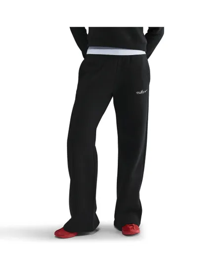 Pantalon de survetement Femme W NSW PHNX FLC STRGHT LEG PNT Noir