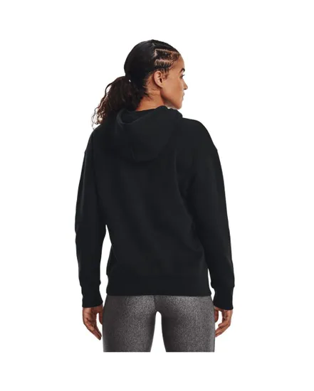 Sweatshirt à capuche manches longues Femme ESSENTIAL FLEECE HOODIE Noir