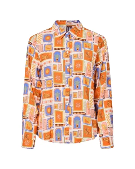 Chemise Femme Pcaylor Ls Shirt Wvn Fc Bc