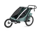 Remorque pour enfant 2 places CHARIOT CROSS Vert Alaska