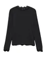 T-shirt manches longues Femme VMROSA LS HIGHNECK TOP GA JRS NOOS Noir
