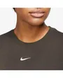 T-shirt manches courtes Femme W NSW TEE ESSNTL SLIM CRP LBR Marron