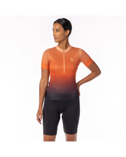 Maillot manches courtes Femme ENDURANCE 15 Rose Beige/Orange