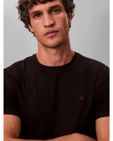 T-shirt col rond Homme SS SLIM STRETCH COTTON CREWNK TE Noir