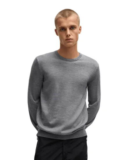 Pull col rond Homme SAN CEDRIC-M1 Gris Medium