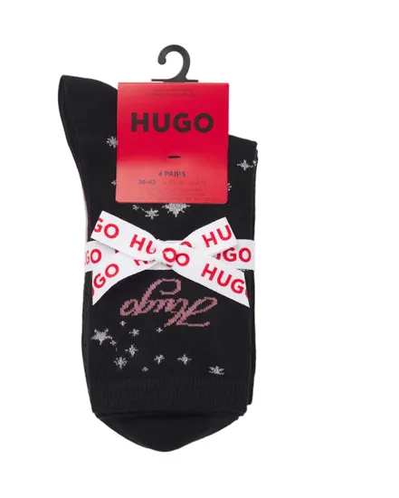 Lot de 4 paires de chaussettes Femme 4P QS GIFT SET CC W Multicolore