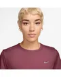 T-shirt Femme W NK TEMPO DF SS TOP Bordeaux