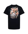 Tee-shirt MC Enfant plus âgé JDG FLORAL JUMPMAN SS TEE Noir