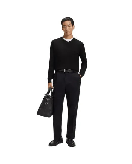 Pull col V Homme BARAM-L Noir