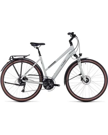 Vélo trekking Femme TOURING ONE Gris