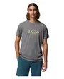 T-shirt Homme ZERO RULES LIGHT SS GRAPHIC CREW Gris