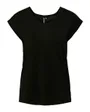 T-shirt manches courtes Femme PCBILLO TEE LUREX STRIPES JRS NOOS BC Noir