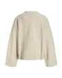 Pull Femme JXSIGGA DIVERSE CREW NECK KNIT SN Beige