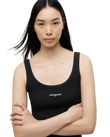 Débardeur Femme Slim Script Rib